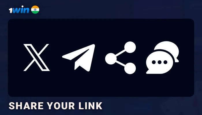Share your link to get profit from 1Win